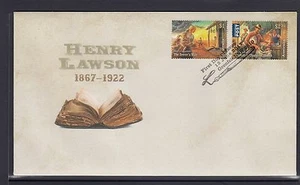 AUSTRALIA 2017 - HENRY LAWSON [ POET and Author ] design set of 2 on FDC  - Bild 1 von 1