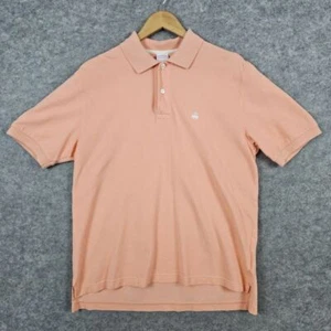 Brooks Brothers Herren Performance Polo Peach Gr. M 100% Baumwolle Strick NADELLOCH - Bild 1 von 9