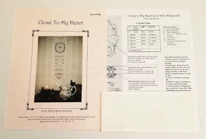 CLOSE TO MY HEART Butterfly Love Floral Cross Stitch Pattern Chart From Kit - Picture 1 of 5