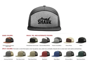 SHARK FISH OCEAN FISHERMAN RICHARDSON SNAPBACK HAT *ENVÍO GRATIS en CAJA* - Imagen 1 de 10
