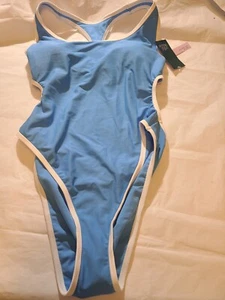 Women's Racerback One Piece Swimsuit Wild Fable Blue Size XS - Picture 1 of 6