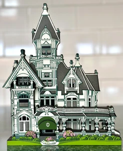 Vintage 2001 Holzregal Sitter Shelia's Sammlerstück Haus Carson Mansion Eureka CA - Bild 1 von 14