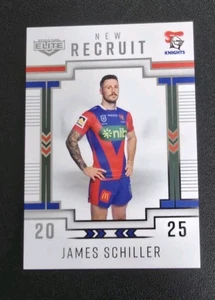 2025 Elite NRL NR18 JAMES SCHILLER New Recruit Newcastle Knights - Picture 1 of 2