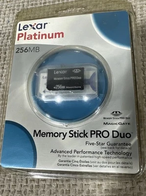 Lexar Platinum 256MB Memory Stick Pro Duo, New Old Stock - Image 1 of 4