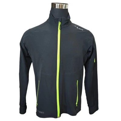 Chaqueta K-Way Soft Shell 1 Para Hombre Manga Larga Cremallera Completa Gráfico Logo Negra Talla L Foto 1 de 4