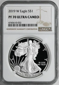 2019 W Eagle $1 - NGC PF 70 Ultra Cameo C109-27 - Picture 1 of 2