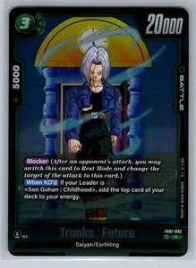 Trunks : Future FB01-092 Foil Dragon Ball Super Fusion World Awakened Pulse - Picture 1 of 1