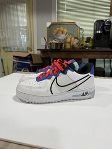 Nike Air Force 1 React DIMSIX Astronomy Blue Sneaker Shoe 6Y Womans 7 CD6960-101 - Picture 1 of 15