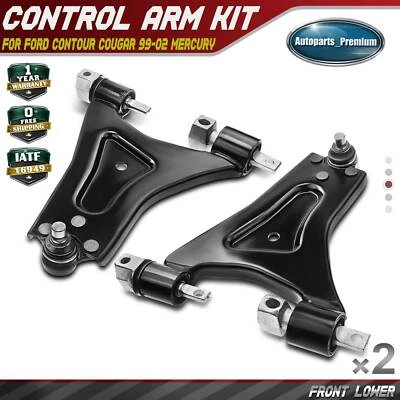 2x Front Lower Control Arm w/ Ball Joint for Ford Contour Cougar 99-02 Mercury - Image 1 of 4