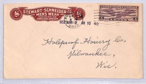 USA Advert 5c Cover *STEWART-SCHNEIDER MENS WEAR* Oregon Portland 1932 YU41 - Picture 1 of 8
