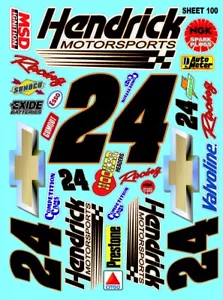 CLEAR VINYL RACING Sticker Racing SHEET 100-R/C MODEL Die-cut -Decals 1/12-1/10 - Picture 1 of 8
