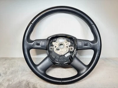 2005-2008 Audi A6 C6 4 Spoke Steering Wheel With Controls OEM 4F0419091AH - Image 1 of 4