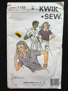 Camisa Kwik patrón de costura 1155 talla XS-L FF SIN CORTAR - Imagen 1 de 2