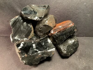~RW~ ROUGH "OREGON OBSIDIAN" FOR KNAPPING~~13 POUNDS - Picture 1 of 4