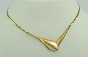 Collar vintage dorado / americano / circonita - Imagen 1 de 4
