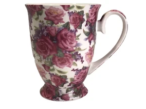Maxwell & Williams Bone China "Roseberry" Kaffee-/Teetasse/Becher mit Fuß Top! - Bild 1 von 9