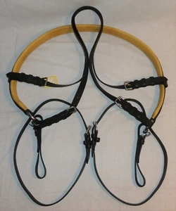Ideal ecuestre de lujo de cuero carro de caballos conducción tamaño completo nalgas individuales - Imagen 1 de 12