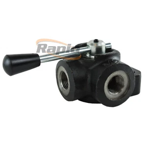 3 Way Manual Diverter Valve Closed Centre Port Size - BSPP: 3/4" - DDF3340B - Picture 1 of 8