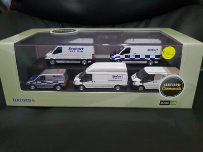 Oxford Diecast 76SET73 Stobart Group 5 Piece Van Set 1/76 BNIB - Image 1 of 4