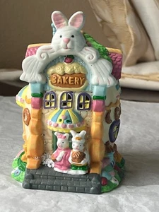Easter village flowers & rabbits bakery FL2242 - Picture 1 of 7