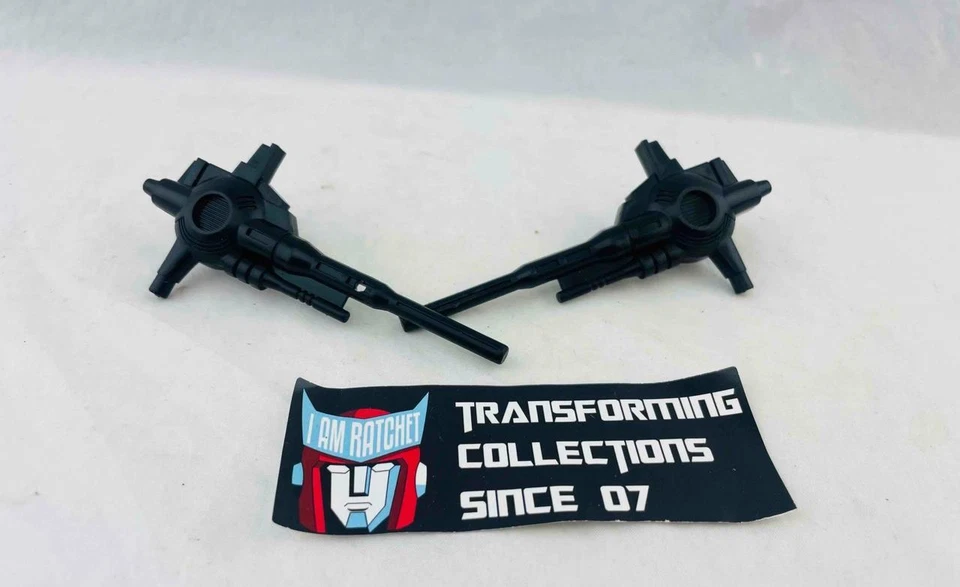 Transformers Original G1 1986 Metroplex Large Black Gun Pair Weapons Parts Guns - Image 1 of 1