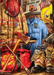 Jigsaw puzzle Americana Fire Police Rescue 1000 piece NEW American Heroes