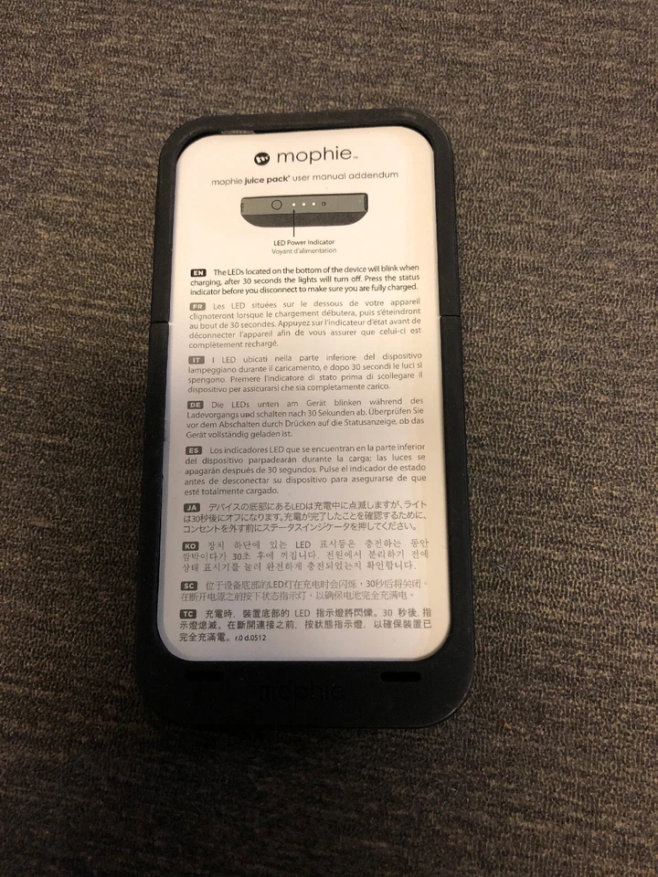 Funda Batería Recargable Mophie Juice Pack Plus para iPhone 4 y 4S Sin Cable Foto 1 de 4