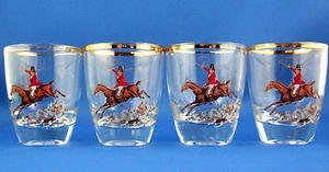 Vintage HOUND HUNTING Nip Shot Glass Set Man Cave Bar Collectable - in Australia - Bild 1 von 5