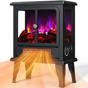 BLITZHOME 18'' Electric Fireplace Space Heater Indoor Freestanding 750/1500W NIB - Picture 1 of 8