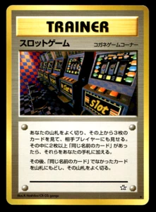 Slot Machine Neo 1 BANNED Japanese Pokemon Card Old Back Non-Holo Trainer - Picture 1 of 8