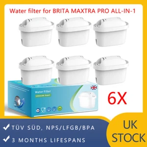 6 Pack for BRITA MAXTRA Water Filter Jug Replacement Cartridges Refills UK Pack - Picture 1 of 13
