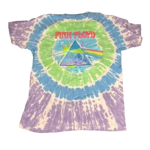 Camiseta Pink Floyd Azul Líquido Tie-Dye Para Hombre L Azul Verde Banda Psicodélica Camiseta - Imagen 1 de 6