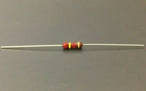 4x Piher 2.4K 1/2W 5% Carbon Film Resistor,  NOS - Picture 1 of 2