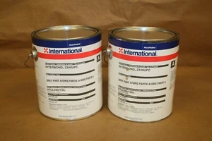 Lot of 2 X 1GL International Interbond 2340UPC Part A Coating - Grey - Picture 1 of 14