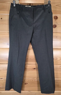 Tory Burch Dress Kane Pants Women Size 2 Gray Ankle Wool Blend NWT MSRP 250$ - Image 1 of 4