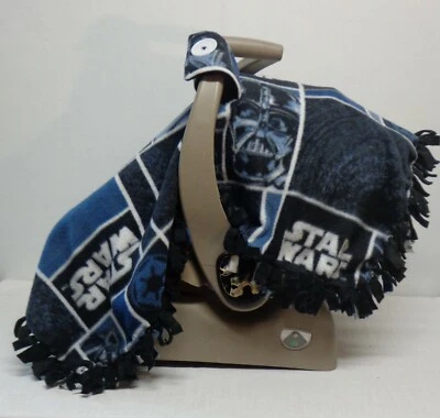 Star Wars/Vellón Negro Infantil/Bebé Asiento de Coche Toldo/Carpa/Cubierta Hecha a Mano Foto 1 de 4