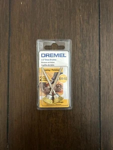 Dremel 536-02 Brass Brushes 1/2" Brass Brushes for Cleaning- 2 pack Brand New! - Picture 1 of 2