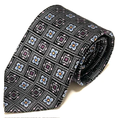 Corbata Jos A Bank Floral Geométrica Sofisticada Elegante Afilada Firma Colección Foto 1 de 4