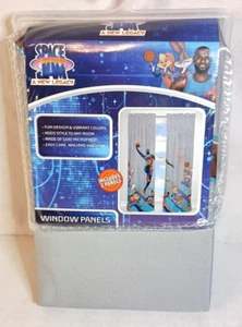 Space Jam "A New Legacy" Kids Window Panel Drapes 2 Panel Set 63" Length, Gray - Bild 1 von 8