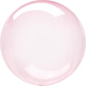 Birthday Party Supplies Crystal Clearz Petite Plastic Stretchy Balloon Dark Pink - Picture 1 of 1