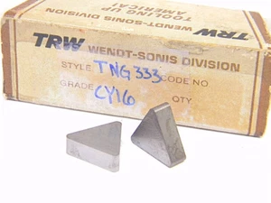 NEW SURPLUS 8PCS. TRW TNG 333 GRADE: CY16 CARBIDE INSERTS - Picture 1 of 1