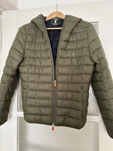 Save the Duck Jacke , Größe 5, Olive mit Kapuze, Light Jacket - Bild 1 von 6