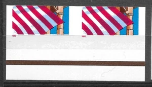 IMPERFORATE & MISCUT Scott #2913a, 32c Flag over Porch, LOW GLOSS Gum Mint, NH, - Picture 1 of 1