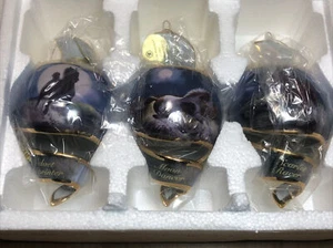 Bradford Free as the Wind Heirloom Porcelain Horse Ornament #3 Set of 3 New - Picture 1 of 12