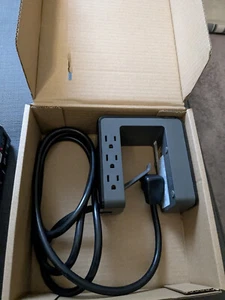 APC Desk Mount Power Station PE6U4, U-Shaped Surge Protector USB Strip Cord - Photo 1/1