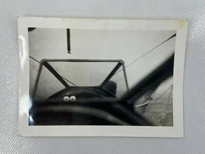 Aerial Cockpit Plane Wind Screen Flight Vintage B&W Photograph Snapshot 3 x 4.5 - Picture 1 of 2