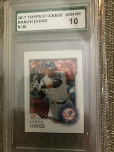 2017 TOPPS AARON JUDGE #128 RC STICKER SPA GEM MT 10 - Bild 1 von 1