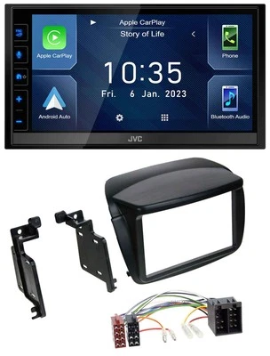JVC DAB Bluetooth MP3 USB 2DIN Autoradio für Fiat Doblo ab 10 Opel Combo ab 12 - Bild 1 von 4