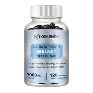 Shilajit 7000mg - Extremely Potent, Fulvic Acid,Energy,Vitality,Stamina,Strength - Picture 1 of 16