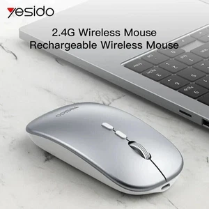 2.4G Wireless Slim Rechageable New Mouse Scroll For PC, Laptop, Computer+USB UK - Picture 1 of 24
